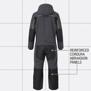 Combinaison de ski imperméable à capuche pour homme, personnalisable par sublimation, thermique, coupe-vent, pour la montagne et le snowboard, en polyester/nylon - Product Image 2