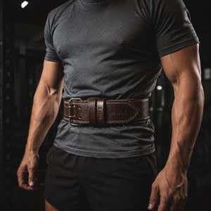 Nouvelle ceinture de musculation unisexe réglable en cuir de vachette gris, robuste, antidérapante et légère, pour la musculation en salle de sport - Product Image 5