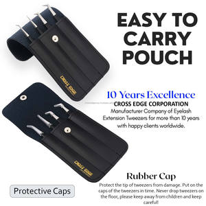 Pince à épiler pour extensions de cils en fibre de qualité supérieure, 90 degrés, en acier inoxydable, modèle professionnel My Lash Applicator. - Product Image 6