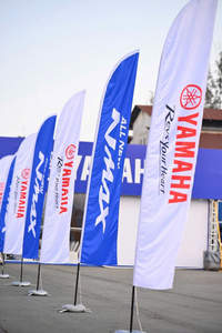 Custom Feather Flag Banner with Pole Outdoor Advertising Single/Double Sided Vietnam Origin Digital Printing Brand Promotion - Product Image 2