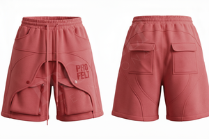 Shorts cargo de qualité supérieure avec broderie personnalisée, 100% coton, écologiques, respirants, séchage rapide, multi-poches, cordon de serrage - Product Image 6