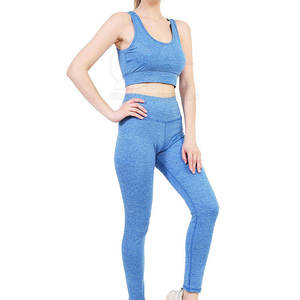 Ensemble de yoga pour femmes à haute élasticité, soutien-gorge de sport et leggings, vêtements de sport, ensemble de yoga pour femmes en 2 pièces - Product Image 5