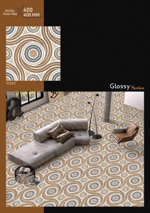 Azulejos de Cerámica Serie Brillante 400x400mm Diseño Interior Redondo 8mm de Grosor Diseño Increíble Azulejo Más Vendido - Product Image 2