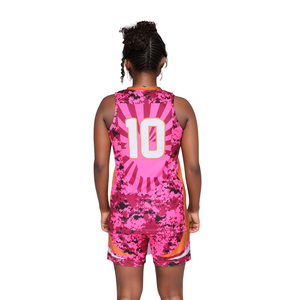 Custom Women Basketball Sublimation Uniform Stretch Resistant Jerseys and Shorts Detailed Printing Smooth Interlock Fabric - Product Image 3