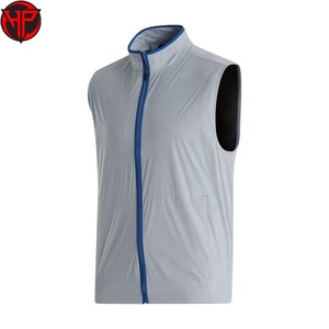 Gilet de golf tactique pour homme, résistant à l'eau, coupe-vent, séchage rapide, réversible, avec fermeture éclair, vêtement de sport avec logo avant/arrière - Product Image 3