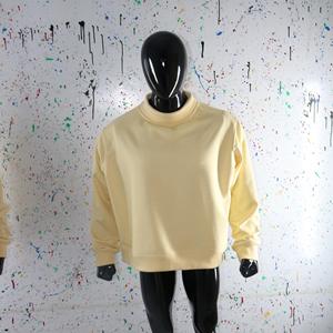 Sweat-shirt à col montant 100% coton avec broderie appliquée, col large, URBAN PRODUCTIONS - Product Image 6