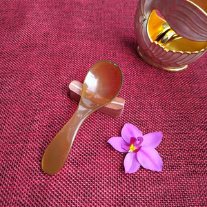 Meilleur ensemble d'ustensiles de table en corne de buffle naturelle, écologique, poli miroir, qualité restaurant, avec plateau de service pour fêtes et événements - Product Image 5