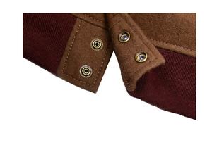 Chaqueta Universitaria de Lana de Alta Calidad con Mangas de Cuero Genuino, Logotipo Personalizado, Chaqueta Universitaria de Cuero Más Vendida para Hombre - Product Image 5