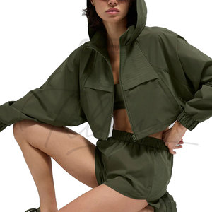 High Quality Autumn Winter Plus Size Women's Cropped <b>Jackets</b> Streetwear Sportswear Breathable <b>Short</b> - Product Image 5