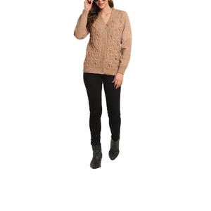 Nouveauté : Cardigan en laine/cachemire pour femme, col en V, manches longues, style décontracté, prix de gros direct usine - Product Image 2