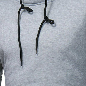 Sweat-shirt à capuche personnalisé en gros, fabriqué en usine, avec impression de logo, meilleur design, pour homme, vierge, bicolore, à blocs de couleur - Product Image 3