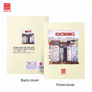 Cahier de composition en papier relié cousu avec impression par laminage Hong Ha modèle 4650, 120 pages, multicolore, A5 (148 x 210 mm), 5 cahiers par paquet - Product Image 2