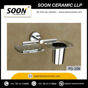 Accessoires de salle de bain à fixation murale Robin, finition chromée, acier inoxydable 202 - Product Image 4