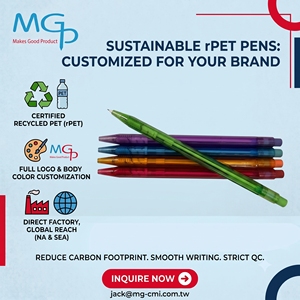 <b>Blue</b> trade show supplies for school office recycled pet ballpoint <b>pen</b> - Product Image 1