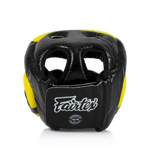 Personalized Custom Made Fairtex <b>Head</b> Guard High Quality Made By 100 % Genuine Leather For Kick Boxing <b>Training</b> And Fighting - Product Image 3