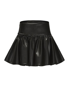 Jupe midi en cuir pour femme - Vêtement personnalisable pour le printemps et l'été avec service OEM/ODM, couleur et taille sur mesure. - Product Image 1