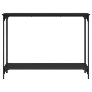 Table console standard en bois d'ingénierie noir et métal - Product Image 4