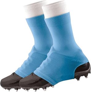 Blue Soccer <b>Socks</b> With White Cuff Moisture Wicking <b>Polyester</b> Adult All Seasons Solid Color Football Apparel - Product Image 1