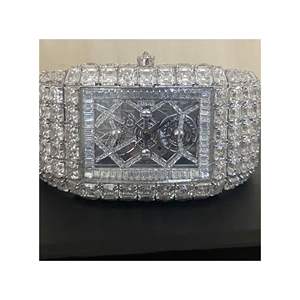High Quality Customized Iced Out Lab Grown <b>Watch</b> Stainless Steel Best Quality Diamond <b>Watch</b> for <b>Men</b> - Product Image 1