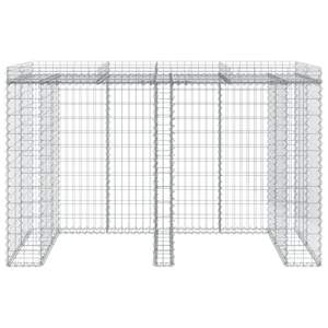 Mur en gabions en fer galvanisé pour bac à déchets 75,6''x35,8''x47,2'' pour abris et rangements - Product Image 3