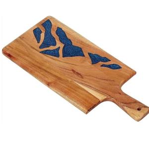 Tabla de Cortar Multifuncional de Madera de Acacia con Acabado Natural, Tabla de Cortar de Madera para Uso Diario en la Cocina - Product Image 4