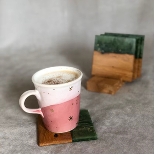 Handmade Wood Resin <b>Table</b> <b>Coasters</b> - Product Image 1