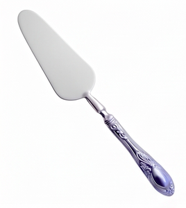 Stainless Steel <b>Cake</b> <b>Server</b> Oval Shape Decorative Handle <b>Cake</b> Knife For Parties Wedding Events And Serving Desserts - Product Image 1