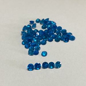 Pierres précieuses à facettes en vrac faites à la main en apatite bleue de 3mm de qualité AAA pour la fabrication de bijoux calibrée pour bagues colliers bracelets - Product Image 1
