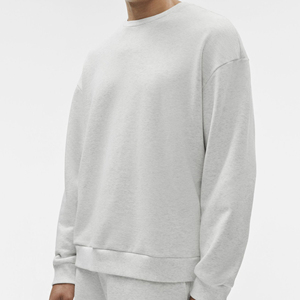 Sweat-shirt unisexe en coton de qualité supérieure à col rond, coupe oversize, vierge, décontracté, vente en gros - Product Image 1