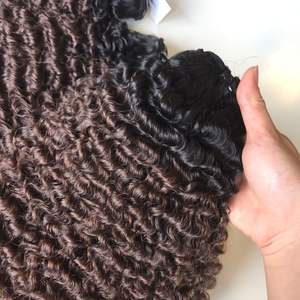 Vente en gros d'extensions de cheveux vierges vietnamiennes 100% pour cheveux humains de haute qualité bouclés birmans couleur ombrée - Product Image 3