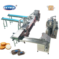 Machine à biscuits commerciale haute performance avec système de sandwiching intégré à la machine d'emballage en ligne pour ligne de production de biscuits