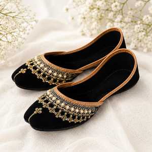 Flats Shoes for Women All Seasons Solid Color Comfortable Breathable Indian Punjabi Style Khussa Pumps For Women - Product Image 6