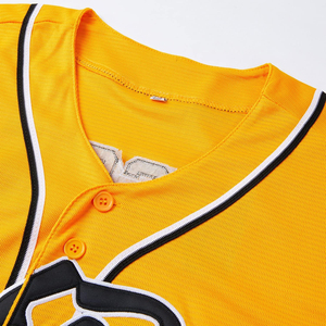 Maillot de baseball personnalisé en gros, fabricant OEM, polyester de qualité supérieure, personnalisation de la marque, logo brodé, fournisseur de vêtements d'équipe - Product Image 5