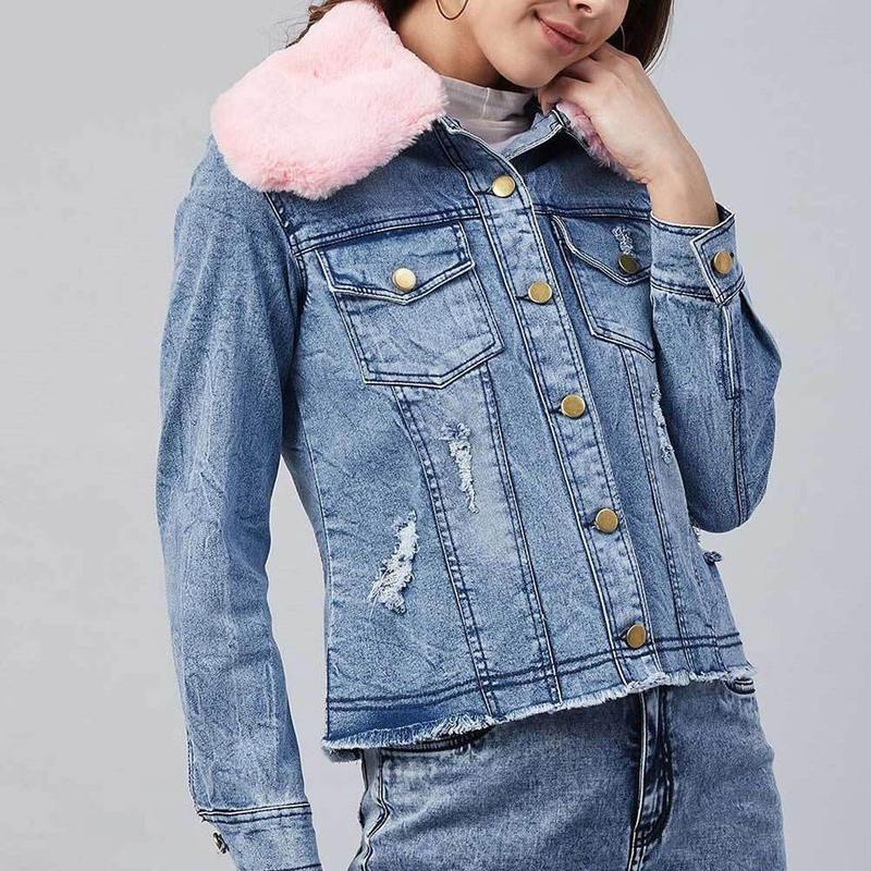 Winter Outerwear Trucker Denim Jackets High