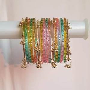 Fabricants professionnels de bracelets en verre décoratifs kashmiris pour femmes, prix de gros, faible MOQ, bijoux kashmiris pour femmes - Product Image 2