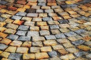 Pavés en pierre de grès naturelle, blocs de pavés polis, allée extérieure, carrelage paysager - Product Image 3