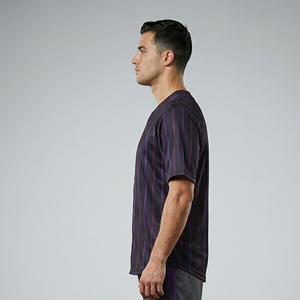 Camiseta de Béisbol Sublimada para Hombre, Ropa Deportiva de Equipo, Fabricante de Camisetas de Béisbol de Alta Calidad para Hombre, Camiseta de Béisbol con Cuello Redondo para Hombre - Product Image 4