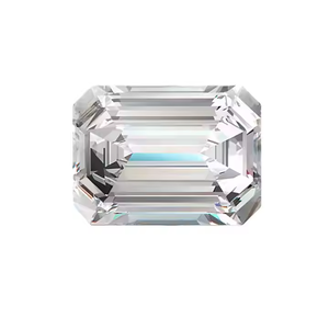 Diamant taille émeraude E VS1 clarté supérieure, taille étagée, bijou de qualité supérieure, pierre brute, finition soignée, haute brillance, pierre précieuse pour bijoux - Product Image 2