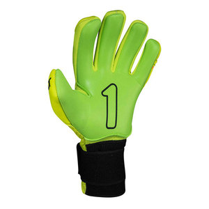 Football Goalkeeper Gloves Full Finger White Latex Non Slip Lace up <b>Adjustable</b> Wrist <b>Strap</b> Silicone Print Unisex - Product Image 2
