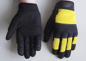 Gants de travail de sécurité pour mécaniciens professionnels |   Cuir tactique robuste antidérapant, protection contre les chocs, écologique, pour usage quotidien en extérieur - Product Image 5