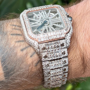 Reloj de Diamantes Cultivados en Laboratorio de Alta Calidad a Precio de Fábrica, Reloj con Diamantes Cultivados en Laboratorio DEF - Product Image 1