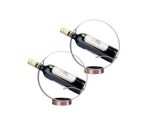 Soporte de metal negro mate de alta calidad y bajo precio para botellas de vino, estilo vintage, para decoración de mesa. - Product Image 3