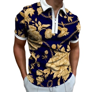Camiseta Polo Sublimada con Cierre para Hombre, de Microfibra Suave y Transpirable, Elegante, Duradera y para Usar en Todas las Estaciones - Product Image 1