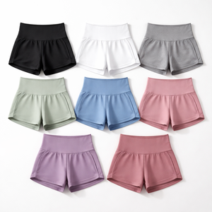 Shorts de sport pour femmes en gros avec options personnalisées pour la course à pied - Commande en gros de shorts de gym pour femmes OEM - Product Image 5