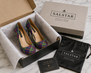 Escarpins à talons aiguilles personnalisés en tartan écossais pour femmes, escarpins à talons hauts à carreaux pour fêtes, fabricant OEM & ODM - Product Image 6