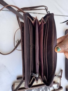 Sac à main unique pour téléphone en cuir de vachette véritable, nouveau sac bandoulière de créateur, petite taille, pochette de poignet, sac bandoulière - Product Image 6