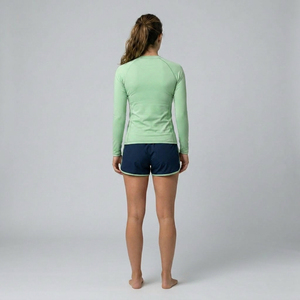 Rashguard Femme en Spandex/Nylon 240g 100% Pré-rétréci, Service OEM, Manches Longues pour Surf, Natation, MMA, Personnalisable - Product Image 5