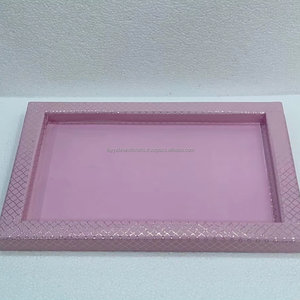 ถาดไม้พิมพ์ลาย MDF ถาดเสิร์ฟไม้รูปวงรีถาดพิมพ์ลายเคลือบไม้สำหรับบ้านห้องครัว - Product Image 1