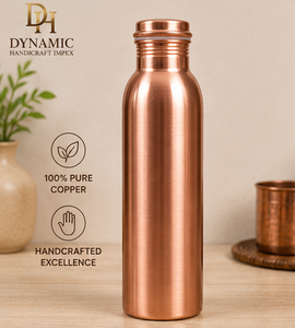 1000ml Pure <b>Copper</b> Water Bottle Handmade Reusable Drinking Bottle <b>Screw</b> Cap Indian <b>Copper</b> Drinkware Wholesale - Product Image 3