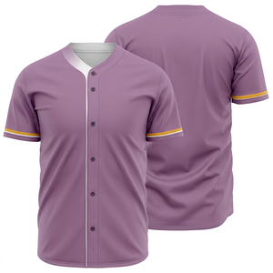 Maillot de baseball personnalisé avec nom et numéro d'équipe, col en V, protection UV, pour hommes et femmes, été, respirant, séchage rapide - Product Image 2